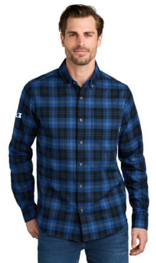 Eddie Bauer Long Sleeve Favorite Flannel Plaid Shirt(EB610)