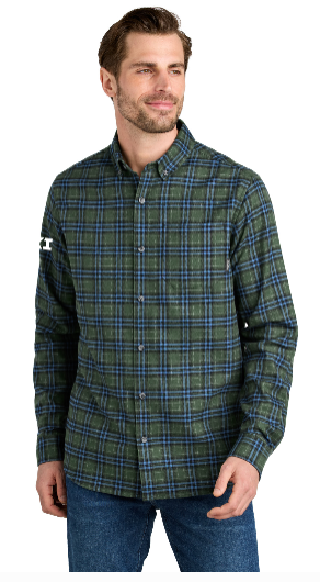 Eddie Bauer Long Sleeve Favorite Flannel Plaid Shirt(EB610)