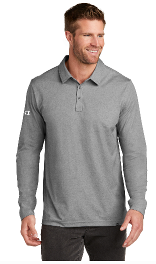 TravisMathew Oceanside Heather Long Sleeve Polo(TM1MZ343)